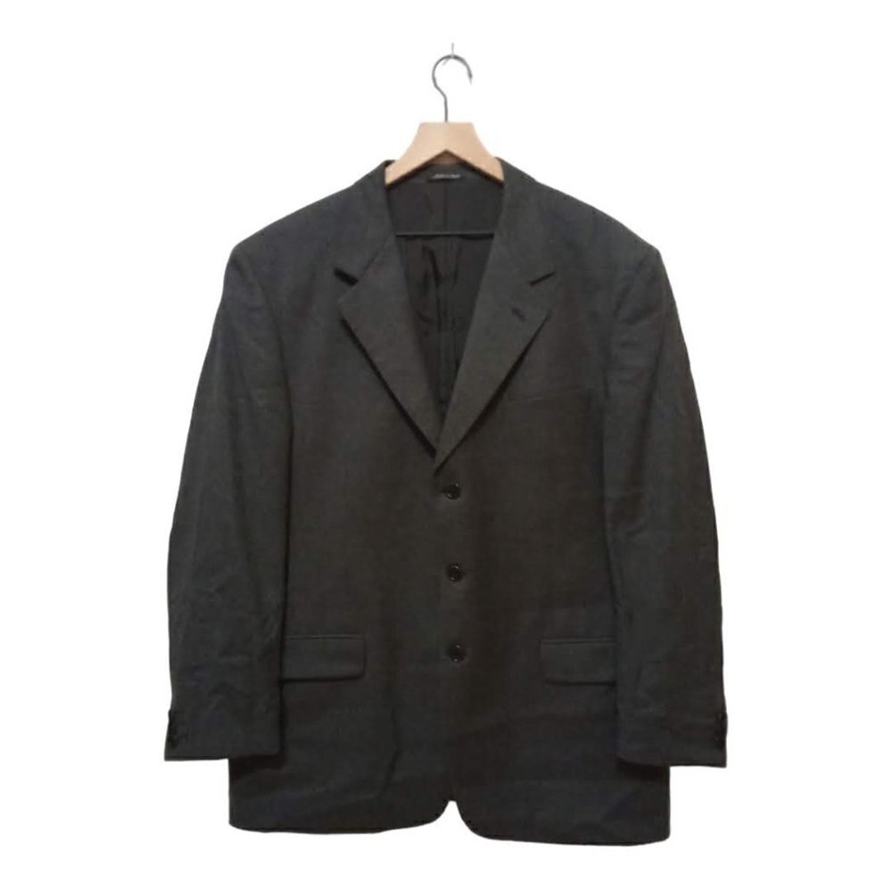 Missoni Gray Italian Wool 2 Piece Single Breasted Suit Sz 46R
